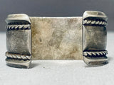 Phenomenal Vintage Native American Navajo Sterling Silver Bracelet-Nativo Arts