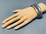 Phenomenal Vintage Native American Navajo Sterling Silver Bracelet-Nativo Arts
