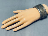 Phenomenal Vintage Native American Navajo Sterling Silver Bracelet-Nativo Arts