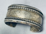 Phenomenal Vintage Native American Navajo Sterling Silver Bracelet-Nativo Arts