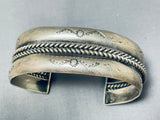 Phenomenal Vintage Native American Navajo Sterling Silver Bracelet-Nativo Arts