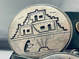 Precise Detail Vintage Hopi/ Pueblo Sterling Silver Concho Belt-Nativo Arts