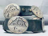 Precise Detail Vintage Hopi/ Pueblo Sterling Silver Concho Belt-Nativo Arts