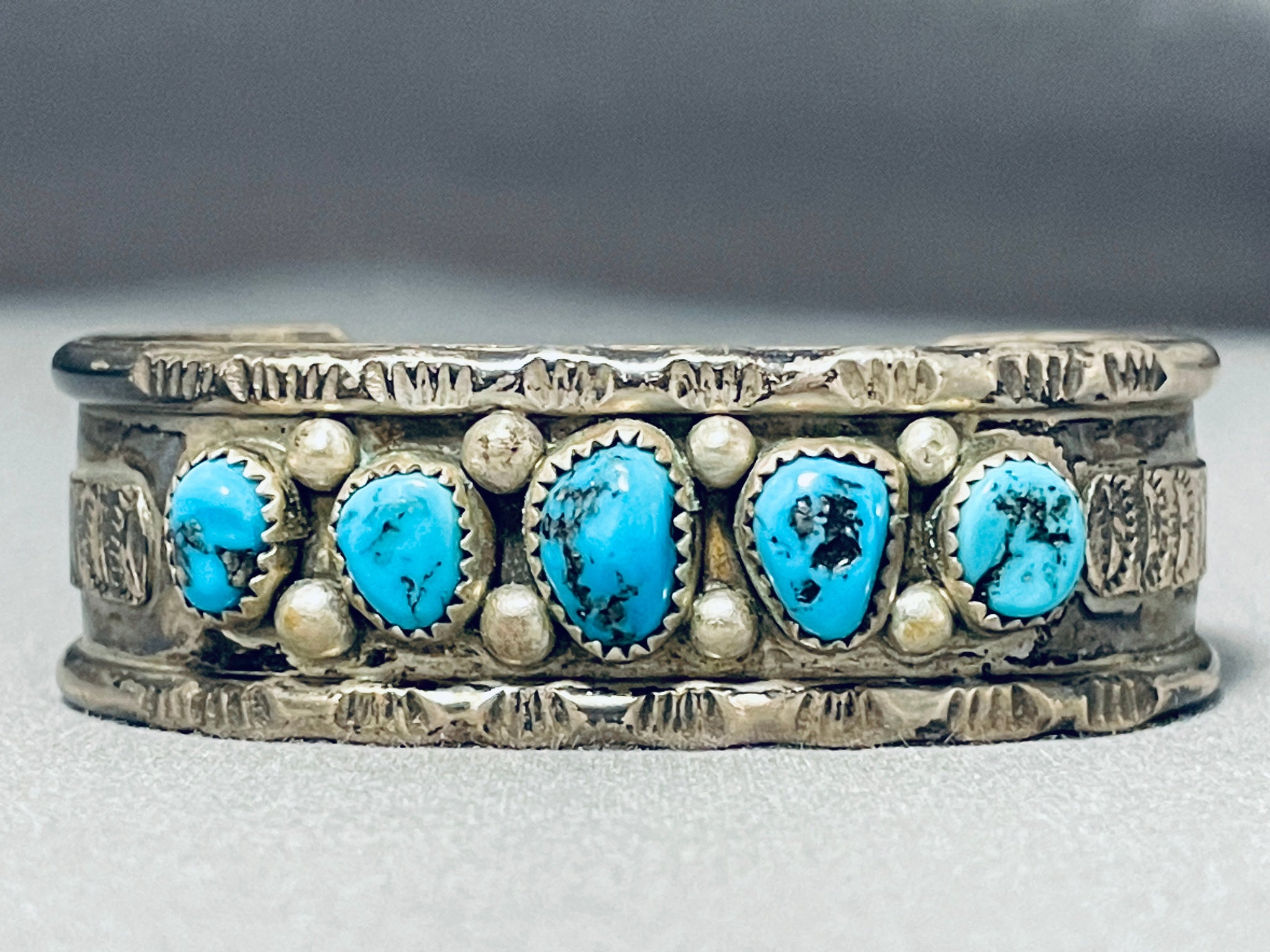 Ramone Platero Vintage Native American Navajo Turquoise Sterling