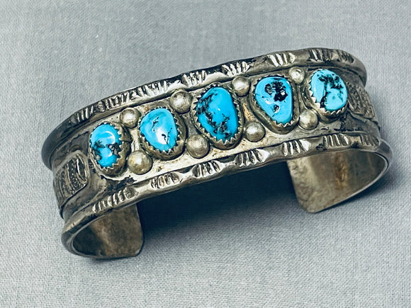Ramone Platero Vintage Native American Navajo Turquoise Sterling