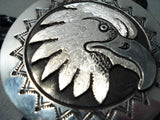 Randy Secatero Eagle Navajo Sterling Silver Eagle Bolo Native American-Nativo Arts