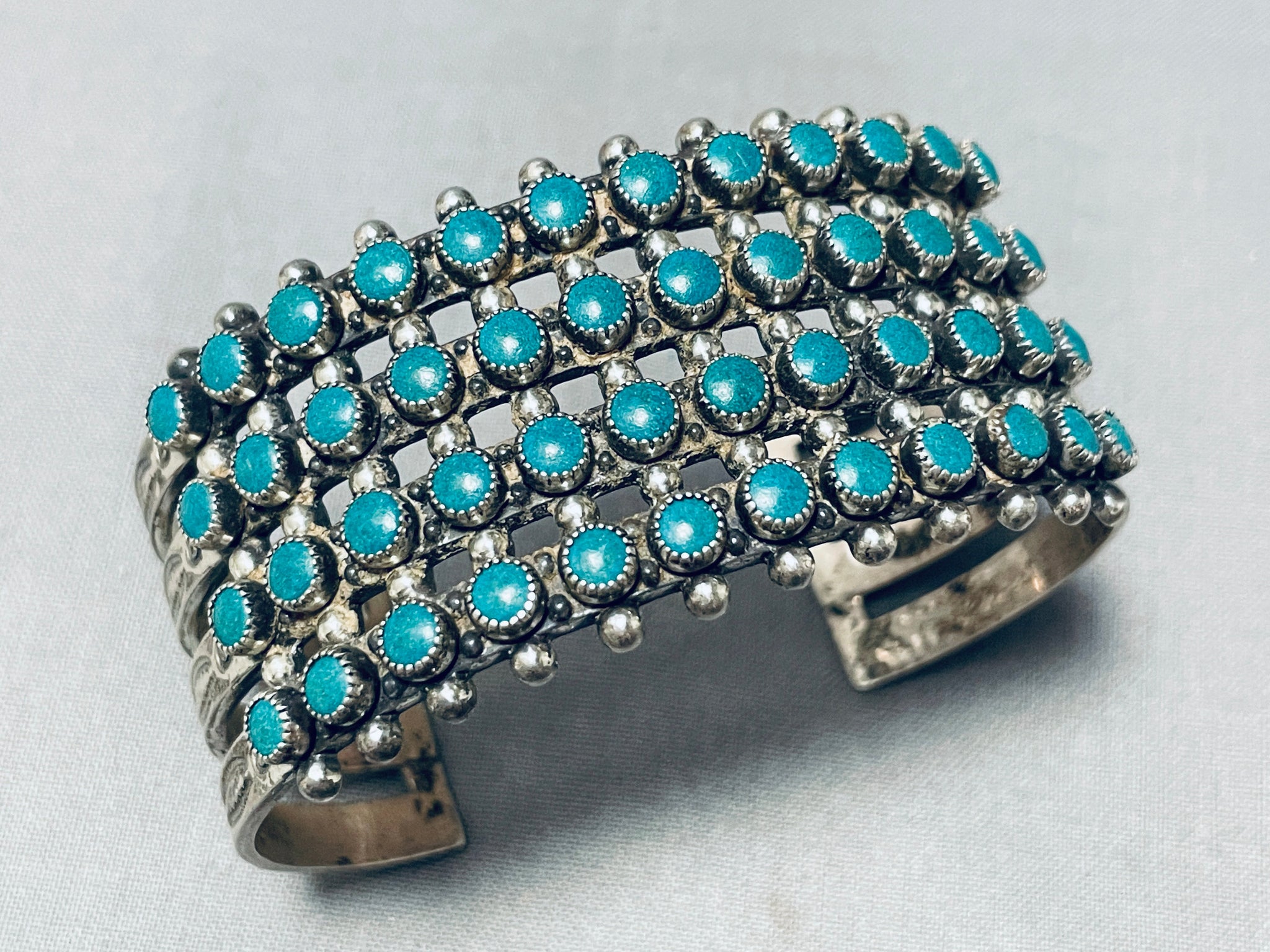 Zuni Turquoise Inlay Bracelet – Indian Traders (L7 Enterprises)