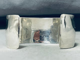 Rare Cowyboys Vintage Native American Navajo Signed Sterling Silver Bracelet-Nativo Arts