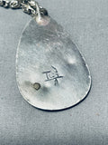 Rare Hallmark Thomas Singer Vintage Native American Navajo Turquoise Sterling Silver Necklace-Nativo Arts