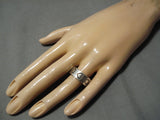 Rare Hearts Of Love Vintage Navajo Sterling Silver Native American Ring-Nativo Arts