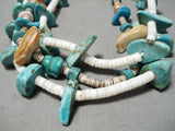 Rare Purple String Vintage Native American Navajo Turquoise Santo Domingo Necklace-Nativo Arts