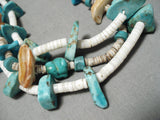 Rare Purple String Vintage Native American Navajo Turquoise Santo Domingo Necklace-Nativo Arts