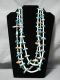 Rare Purple String Vintage Native American Navajo Turquoise Santo Domingo Necklace-Nativo Arts