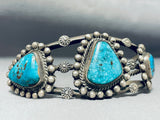 Rare Red Mountain Turquoise Vintage Native American Navajo Sterling Silver Bracelet-Nativo Arts