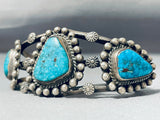 Rare Red Mountain Turquoise Vintage Native American Navajo Sterling Silver Bracelet-Nativo Arts