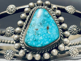Rare Red Mountain Turquoise Vintage Native American Navajo Sterling Silver Bracelet-Nativo Arts