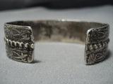 Rare Sky Blue Turquoise Vintage Native American Jewelry Navajo Sterling Silver Bracelet Cuff-Nativo Arts