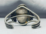 Rare Technique Vintage Native American Zuni Royston Turquoise Coiled Sterling Silver Bracelet-Nativo Arts