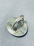 Rare Turquoise Vintage Native American Navajo Bisbee Turquoise Sterling Silver Ring-Nativo Arts