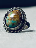 Rare Vintage Early Native American Navajo Royston Turquoise Sterling Silver Ring-Nativo Arts