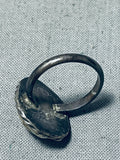 Rare Vintage Early Native American Navajo Royston Turquoise Sterling Silver Ring-Nativo Arts