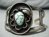 Rare Vintage Native American Navajo Carico Lake Turquoise Sterling Silver Bracelet-Nativo Arts