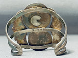 Rare Vintage Native American Navajo Old Kingman Turquoise Sterling Silver Bracelet-Nativo Arts