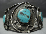 Rare Vintage Navajo Native American Jewelry jewelry Royston Turquoise Sterling Silver Bracelet-Nativo Arts