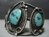 Rare Vintage Navajo Native American Jewelry jewelry Royston Turquoise Sterling Silver Bracelet-Nativo Arts