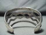River Water Vintage Native American Navajo Sterling Silver Wave Bracelet-Nativo Arts