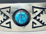 Ross Scott Vintage Native American Navajo Turquoise Sterling Silver Bracelet-Nativo Arts