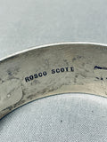 Ross Scott Vintage Native American Navajo Turquoise Sterling Silver Bracelet-Nativo Arts