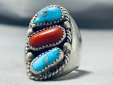 Ruth Nelson Vintage Native American Navajo Turquoise Sterling Silver Ring-Nativo Arts