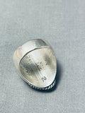Ruth Nelson Vintage Native American Navajo Turquoise Sterling Silver Ring-Nativo Arts