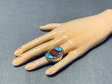 Ruth Nelson Vintage Native American Navajo Turquoise Sterling Silver Ring-Nativo Arts