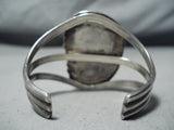 Sensational Vintage Native American Navajo Kingman Turquoise Sterling Silver Bracelet Old-Nativo Arts