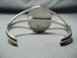 Signed Native American Navajo Royston Turquoise Sterling Silver Bracelet-Nativo Arts