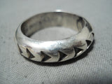 Signed Navajo Sterling Silver Ring Native American-Nativo Arts
