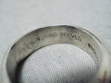 Signed Navajo Sterling Silver Ring Native American-Nativo Arts