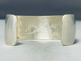 Signed Vintage Hopi/ Navajo Sterling Silver Kokopelli Bracelet-Nativo Arts