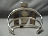 So Unique!! Vintage Native American Navajo Towering Royston Turquoise Sterling Silver Bracelet-Nativo Arts