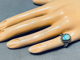 Special Vintage Native American Navajo Turquoise Sterling Silver Petite Ring-Nativo Arts