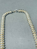Spectacular Vintage Native American Navajo Morenci Turquoise Sterling Silver Necklace-Nativo Arts