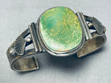 Steven Apache Vintage Native American Navajo Royston Turquoise Sterling Silver Bracelet-Nativo Arts