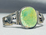 Steven Apache Vintage Native American Navajo Royston Turquoise Sterling Silver Bracelet-Nativo Arts