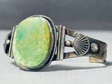 Steven Apache Vintage Native American Navajo Royston Turquoise Sterling Silver Bracelet-Nativo Arts