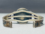 Steven Apache Vintage Native American Navajo Royston Turquoise Sterling Silver Bracelet-Nativo Arts