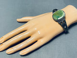Steven Apache Vintage Native American Navajo Royston Turquoise Sterling Silver Bracelet-Nativo Arts