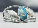 Stunning Vintage Native American Navajo Denim Lapis Dome Sterling Silver Bracelet-Nativo Arts