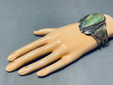 Stunning Vintage Native American Navajo Royston Turquoise Sterling Silver Bracelet-Nativo Arts